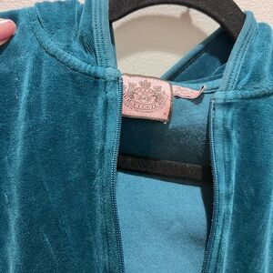 Juicy Couture Teal Velour Jacket Y2K
